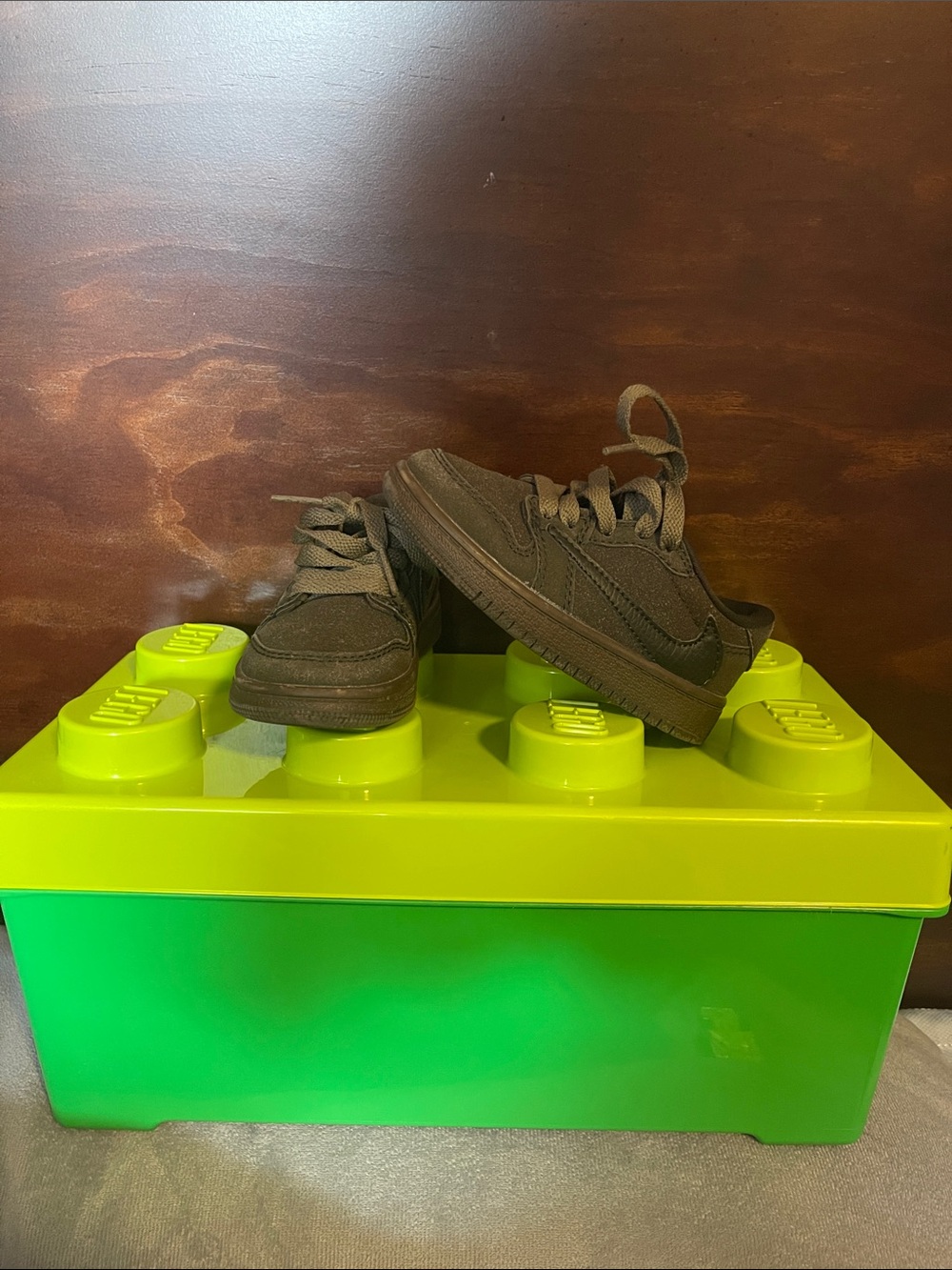 Brown toddler shoes